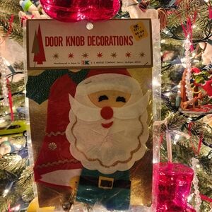 Festive Santa Door Knob Hanger